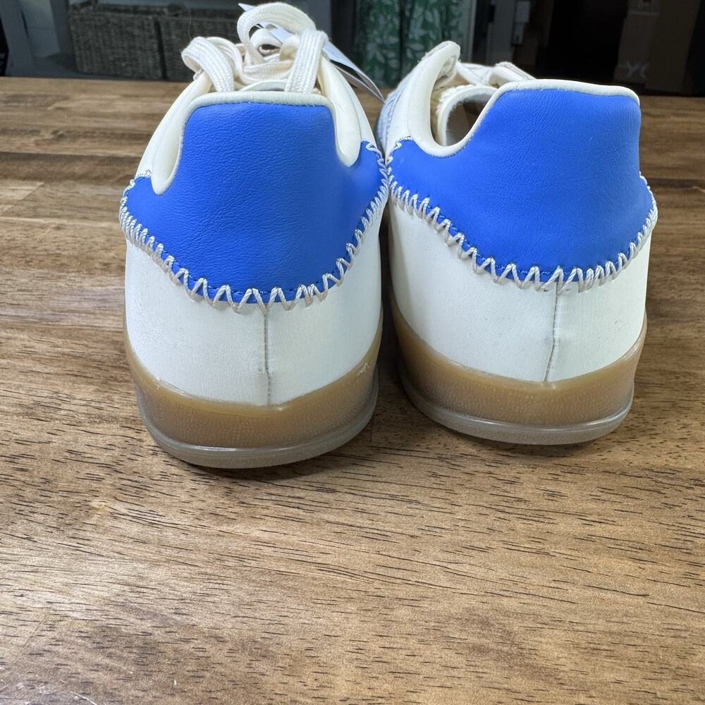 Adidas Gazelle Indoor Cream Blue Gum Sole Sneakers Mens 10.5 JI2004 - Picture 8 of 14
